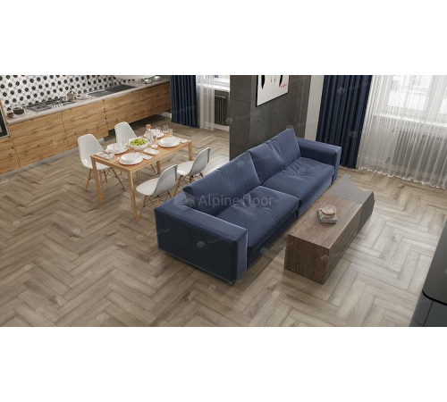 Виниловый ламинат Alpine Floor Parquet LVT ECO 16-15 Дуб Исида 590х118х2,5 мм