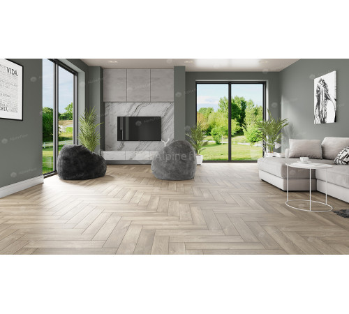 Виниловый ламинат Alpine Floor Parquet Premium  ECO 19-5 Дуб Натуральный Отбеленный 600х125х8 мм