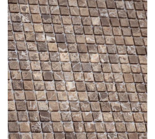 Мозаика Caramelle mosaic Pietrine 4 мм Emperador Dark MAT 30,5x30,5 см