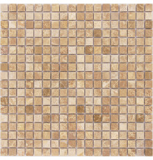 Мозаика Caramelle mosaic Pietrine 4 мм Emperador Light POL 30,5x30,5 см