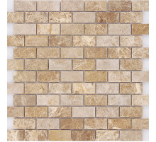 Мозаика Caramelle mosaic Pietrine 4 мм Emperador Light POL 29,8x29,8 см
