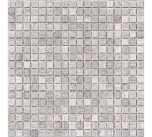 Мозаика Caramelle mosaic Pietrine 4 мм Travertino Silver MAT 30,5x30,5 см