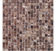 Мозаика Caramelle mosaic Pietrine 4 мм Emperador Dark POL 30,5x30,5 см