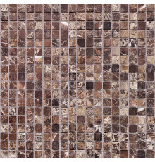 Мозаика Caramelle mosaic Pietrine 4 мм Emperador Dark POL 30,5x30,5 см