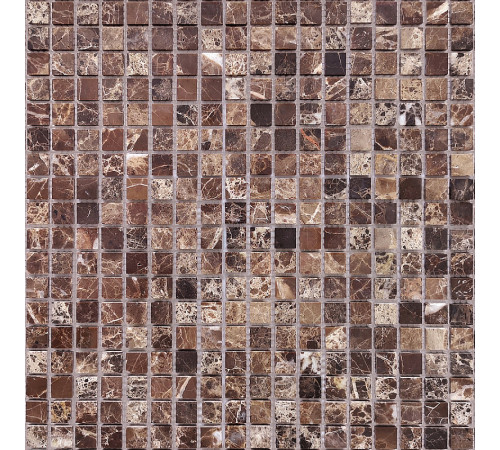 Мозаика Caramelle mosaic Pietrine 4 мм Emperador Dark POL 30,5x30,5 см