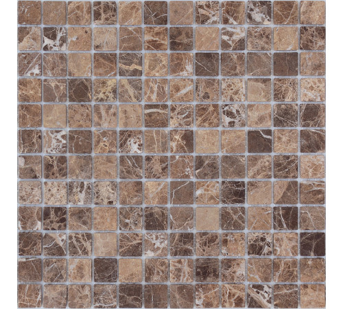 Мозаика Caramelle mosaic Pietrine 4 мм Emperador Dark MAT 29,8x29,8 см