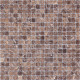 Мозаика Caramelle mosaic Pietrine 4 мм Emperador Dark MAT 30,5x30,5 см