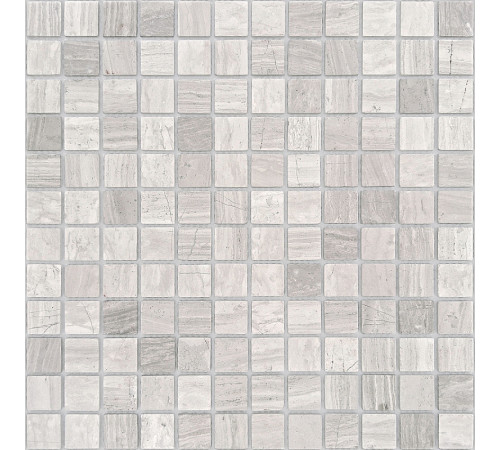 Мозаика Caramelle mosaic Pietrine 4 мм Travertino Silver MAT 29,8x29,8 см