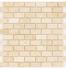 Мозаика Caramelle mosaic Pietrine 4 мм Botticino POL 29,8x29,8 см