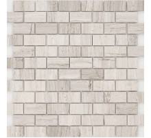 Мозаика Caramelle mosaic Pietrine 4 мм Travertino Silver POL 29,8x29,8 см