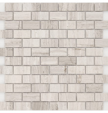 Мозаика Caramelle mosaic Pietrine 4 мм Travertino Silver POL 29,8x29,8 см