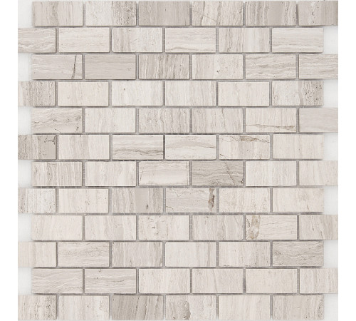 Мозаика Caramelle mosaic Pietrine 4 мм Travertino Silver POL 29,8x29,8 см