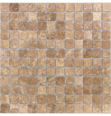 Мозаика Caramelle mosaic Pietrine 4 мм Emperador Light POL 29,8x29,8 см