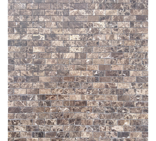 Мозаика Caramelle mosaic Pietrine 4 мм Emperador Dark POL 29,8x29,8 см