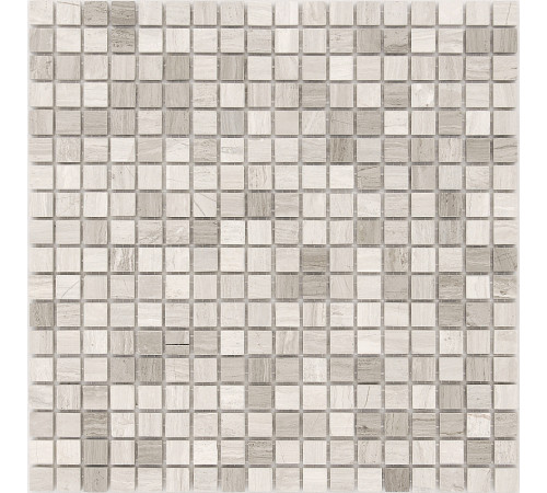 Мозаика Caramelle mosaic Pietrine 4 мм Travertino Silver POL 30,5x30,5 см