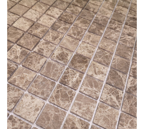 Мозаика Caramelle mosaic Pietrine 4 мм Emperador Light MAT 29,8x29,8 см