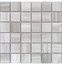 Мозаика Caramelle mosaic Pietrine 7 мм Travertino Silver POL 30,5x30,5 см