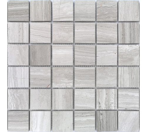 Мозаика Caramelle mosaic Pietrine 7 мм Travertino Silver POL 30,5x30,5 см