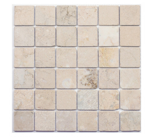 Мозаика Caramelle mosaic Pietrine 7 мм Botticino MAT 30,5x30,5 см