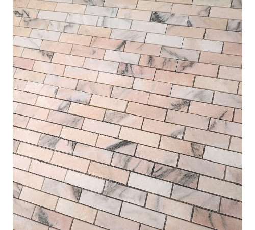 Мозаика Caramelle mosaic Pietrine 7 мм Rosa Salmone POL 29,8x29,8 см