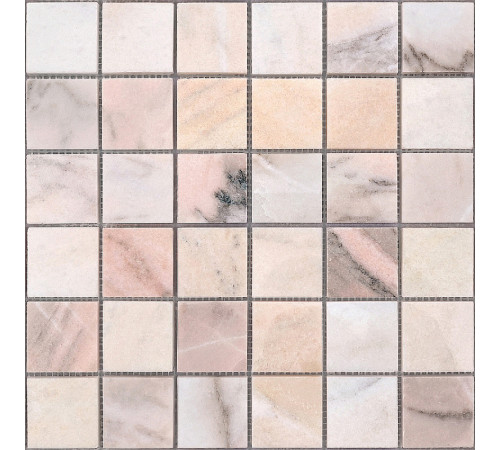 Мозаика Caramelle mosaic Pietrine 7 мм Rosa Salmone POL 30,5x30,5 см