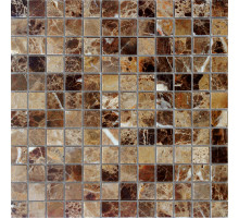 Мозаика Caramelle mosaic Pietrine 7 мм Emperador Dark POL 29,8x29,8 см