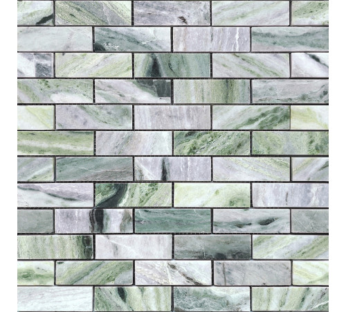 Мозаика Caramelle mosaic Pietrine 7 мм Onice Verde oliva POL 29,8x29,8 см