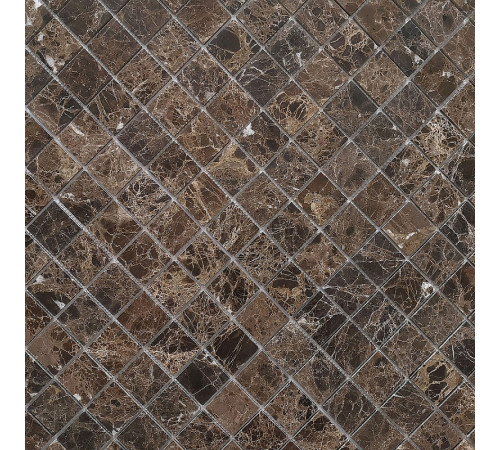 Мозаика Caramelle mosaic Pietrine 7 мм Emperador Dark MAT 30,5x30,5 см