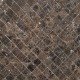 Мозаика Caramelle mosaic Pietrine 7 мм Emperador Dark MAT 30,5x30,5 см