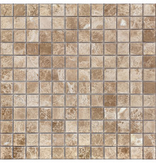 Мозаика Caramelle mosaic Pietrine 7 мм Emperador Light POL 29,8x29,8 см