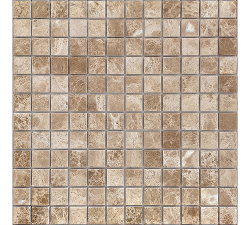 Мозаика Caramelle mosaic Pietrine 7 мм Emperador Light POL 29,8x29,8 см