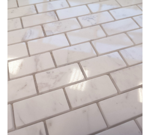 Мозаика Caramelle mosaic Pietrine 7 мм Dolomiti bianco POL 29,8x29,8 см