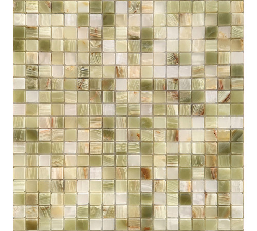 Мозаика Caramelle mosaic Pietrine 7 мм Onice Jade Verde POL 30,5x30,5 см