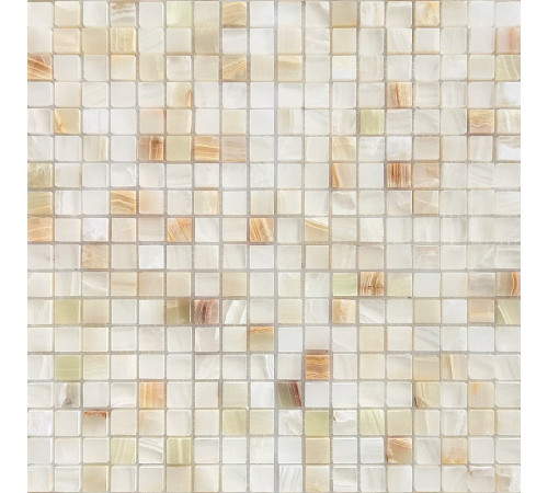 Мозаика Caramelle mosaic Pietrine 7 мм Onice Jade Bianco POL 30,5x30,5 см