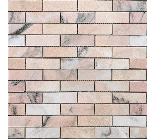 Мозаика Caramelle mosaic Pietrine 7 мм Rosa Salmone POL 29,8x29,8 см