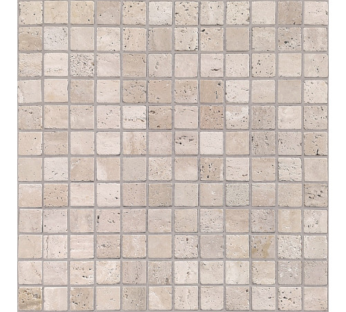 Мозаика Caramelle mosaic Pietrine 7 мм Travertino Beige MAT 29,8x29,8 см