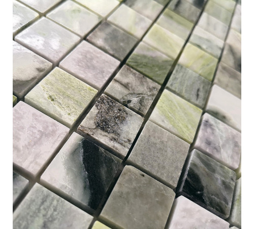 Мозаика Caramelle mosaic Pietrine 7 мм Onice Verde oliva POL 29,8x29,8 см