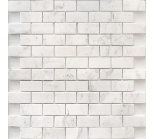 Мозаика Caramelle mosaic Pietrine 7 мм Dolomiti bianco POL 29,8x29,8 см