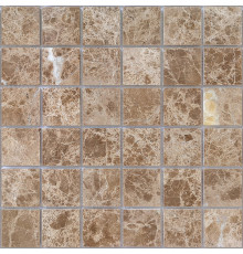 Мозаика Caramelle mosaic Pietrine 7 мм Emperador Light MAT 30,5x30,5 см