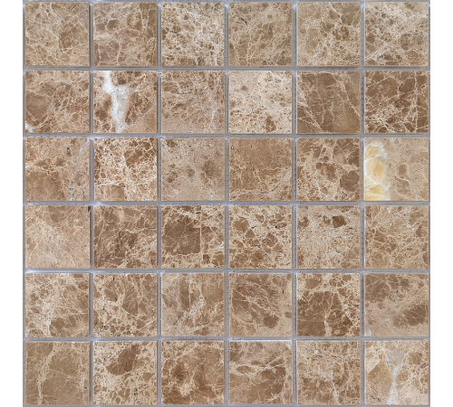 Мозаика Caramelle mosaic Pietrine 7 мм Emperador Light MAT 30,5x30,5 см