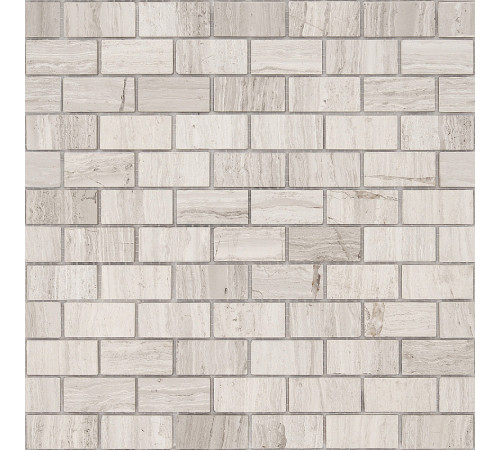 Мозаика Caramelle mosaic Pietrine 7 мм Travertino Silver POL 29,8x29,8 см