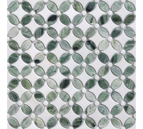 Мозаика Caramelle mosaic Pietrine 7 мм Pietra Mix 5 traforato POL 29,6x29,6 см