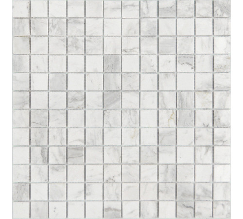 Мозаика Caramelle mosaic Pietrine 7 мм Dolomiti bianco POL 29,8x29,8 см