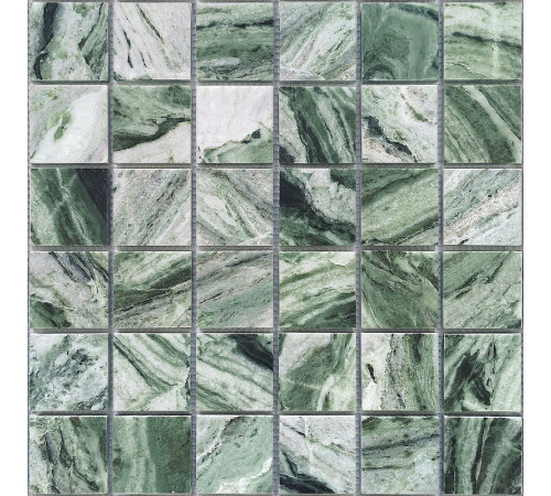 Мозаика Caramelle mosaic Pietrine 7 мм Onice Verde oliva POL 30,5x30,5 см