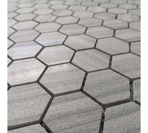 Мозаика Caramelle mosaic Pietrine Hexagonal Marmara grey POL hex 28,9x29,2 см