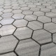 Мозаика Caramelle mosaic Pietrine Hexagonal Marmara grey POL hex 28,9x29,2 см