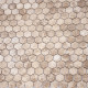 Мозаика Caramelle mosaic Pietrine Hexagonal Emperador light MAT hex 28,5x30,5 см