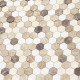 Мозаика Caramelle mosaic Pietrine Hexagonal Pietra Mix 1 MAT hex 28,5x30,5 см