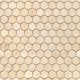 Мозаика Caramelle mosaic Pietrine Hexagonal Botticino MAT hex 28,5x30,5 см