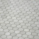 Мозаика Caramelle mosaic Pietrine Hexagonal Travertino silver MAT hex 28,5x30,5 см